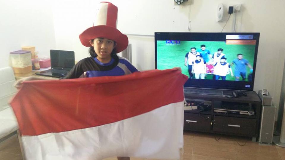 Dukungan dari Abdurrahman Iwan untuk perjuangan Timnas Indonesia melawan Thailand. Copyright: Facebook Abdurrahman Iwan