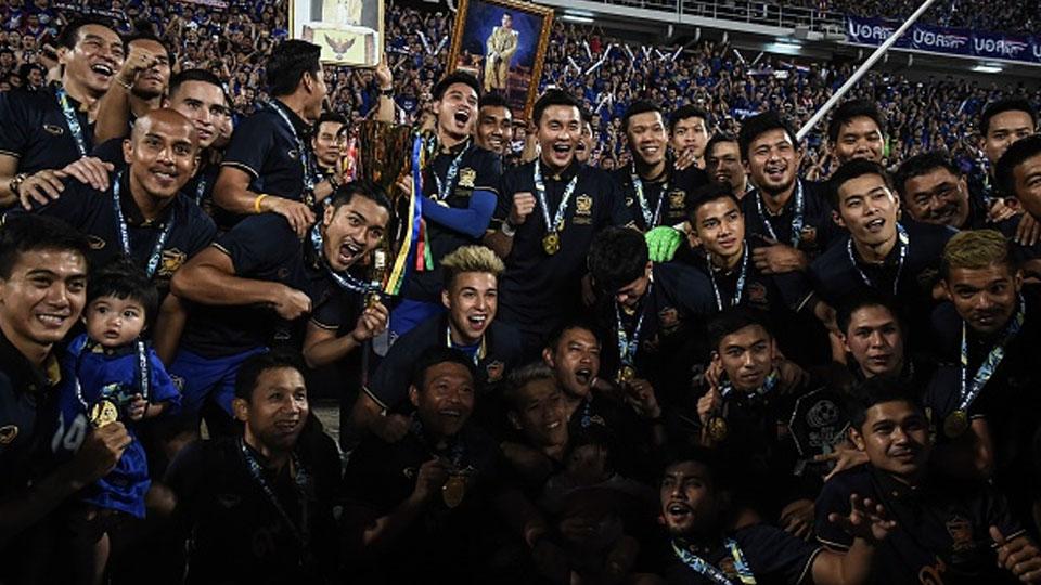 Timnas Thailand Copyright: LILLIAN SUWANRUMPHA/AFP/Getty Images