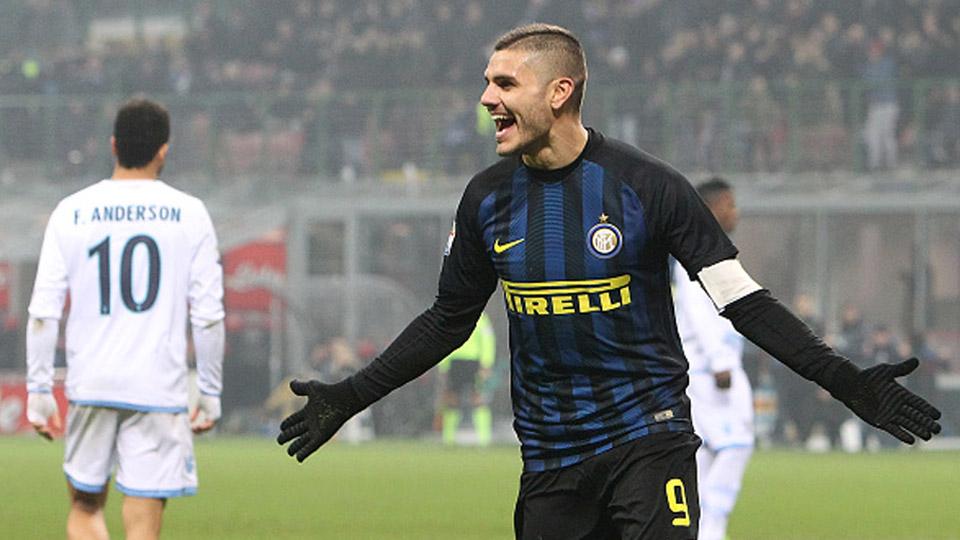Mauro Icardi, penyerang Inter Milan. Copyright: INDOSPORT/Mauro Luzzani/Getty Images