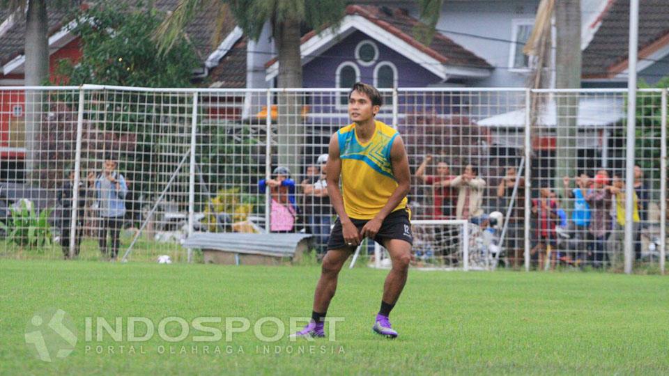 Hendro saat mengikuti latihan Arema FC Copyright: Ian Setiawan/INDOSPORT