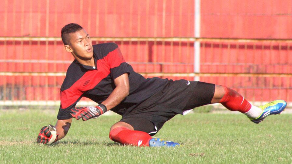 Kiper Madura United, Joko Ribowo Copyright: Istimewa