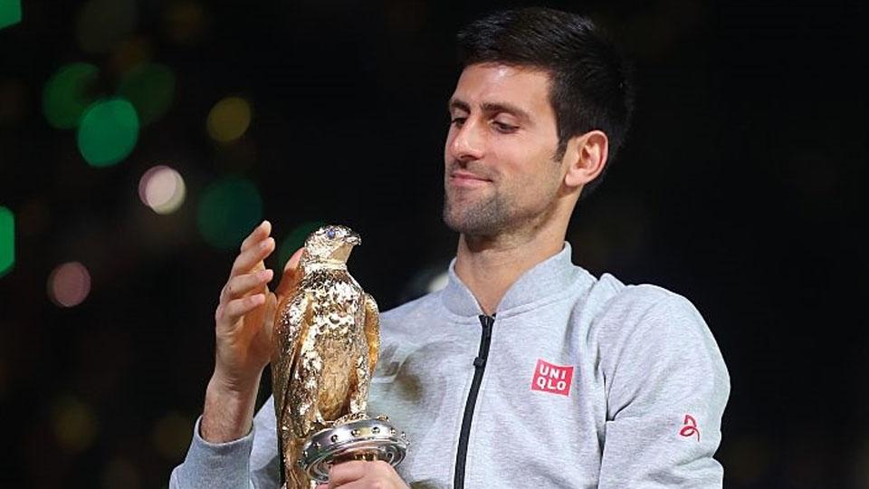 Novak Djokovic berhasil memenangkan trofi Qatar Terbuka di Doha. - INDOSPORT