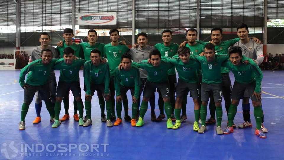 Skuat Timnas Futsal Indonesia. Copyright: Herry Ibrahim/INDOSPORT