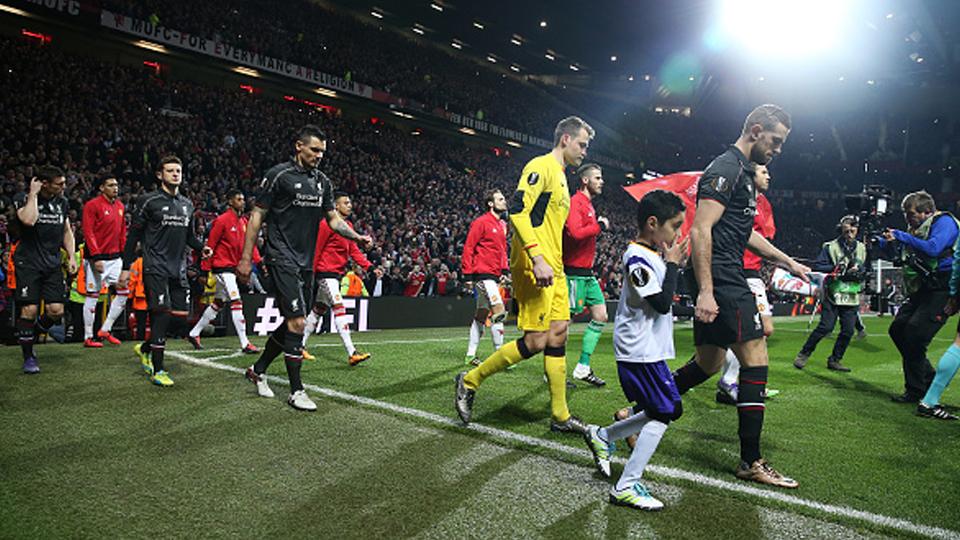 Situasi pertandingan Manchester United vs Liverpool sebelum kick off. - INDOSPORT
