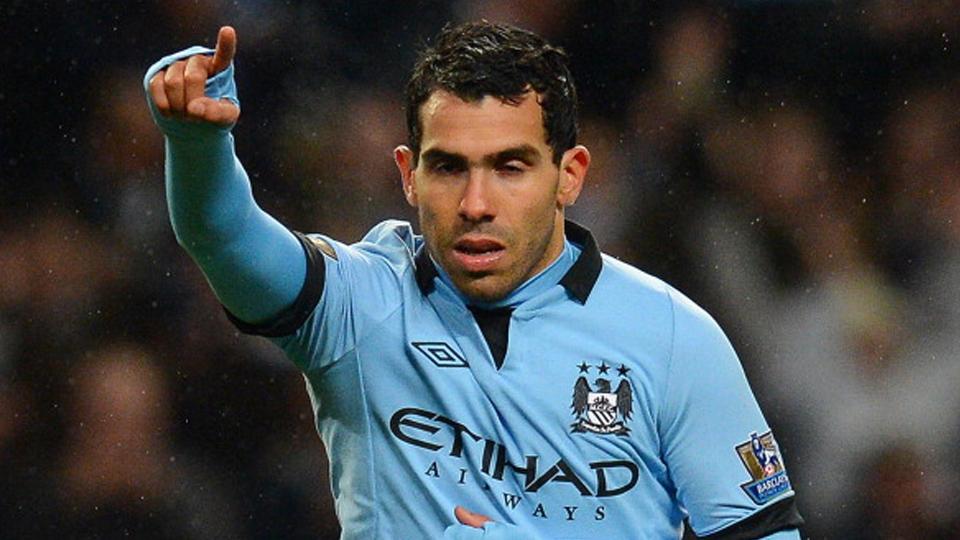 Carlos Tevez saat masih berseragam Manchester City. Copyright: Getty Images