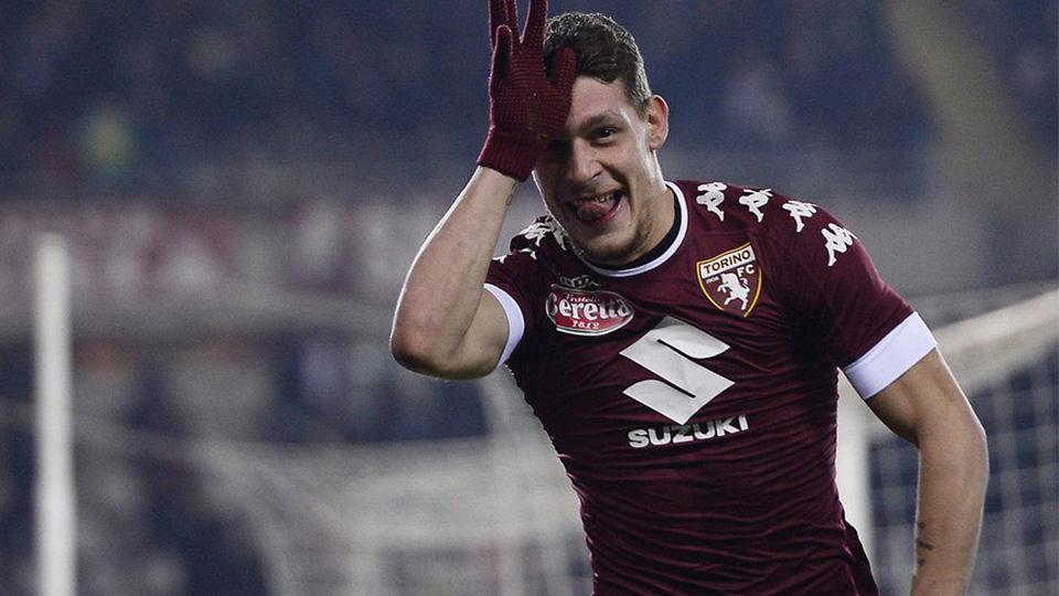 Andrea Belotti saat menghadapi AC Milan. Copyright: TWITTER.COM/MILANISTIINDONESIA