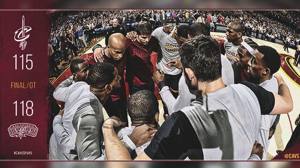 Hasil akhir Cleveland Cavaliers vs San Antonio Spurs. - INDOSPORT