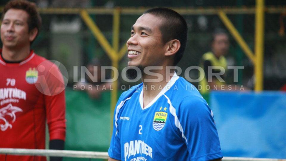Wildansyah berlatih bersama Persib Bandung.