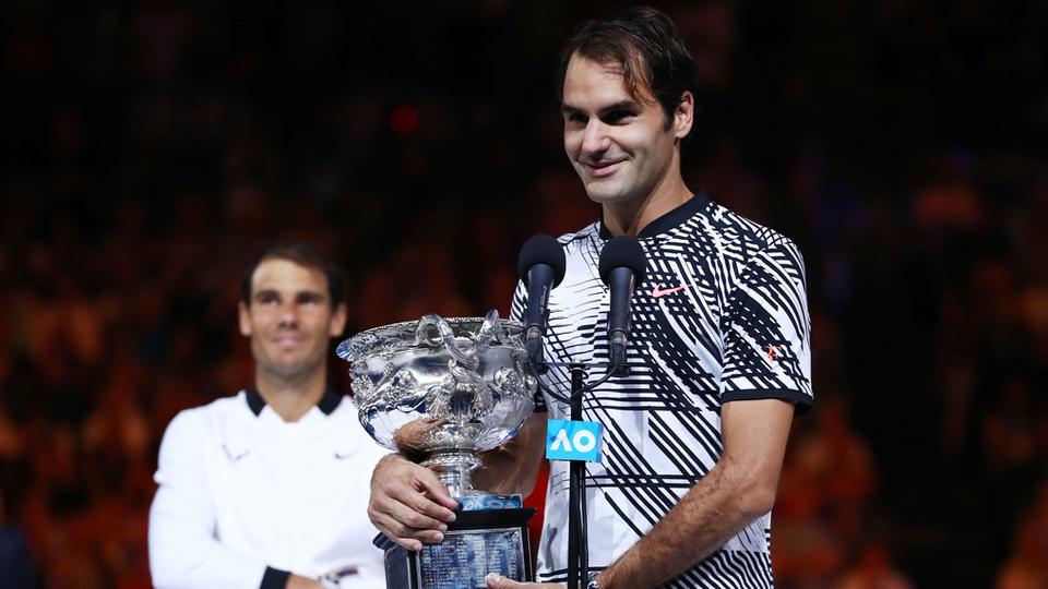 Roger Federer memenangkan Australia Terbuka 2017. - INDOSPORT