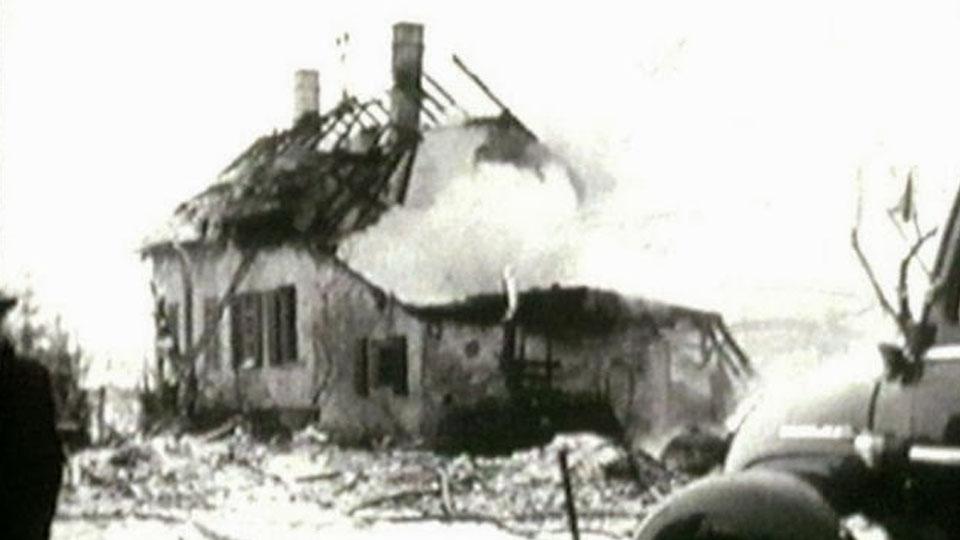 Inilah kondisi salah satu rumah yang tertimpa pesawat tragedi Munchen.