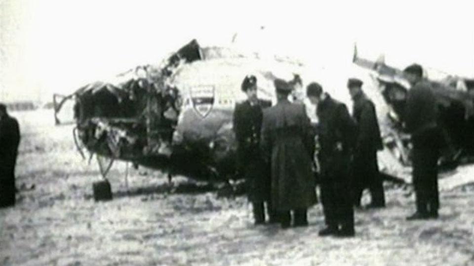 Kondisi pesawat yang hancur tragedi Munchen.
