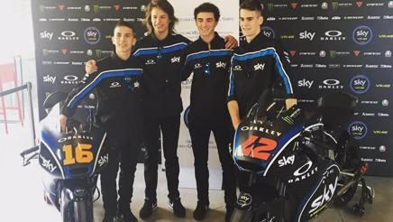 Tim Moto2 dan Moto3 Sky Racing Team VR46. Copyright: Twitter La Gazzetta dello Sport