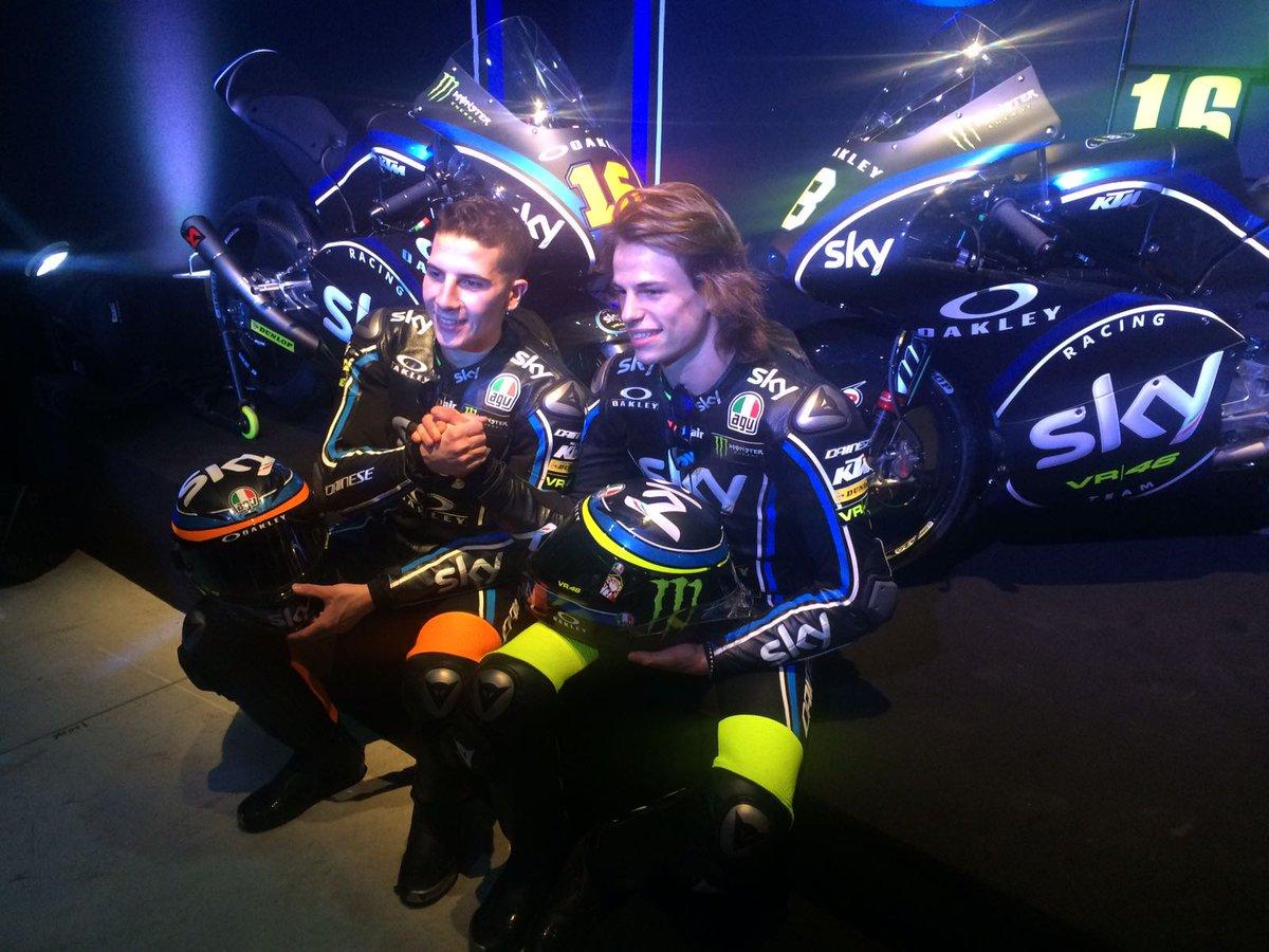 Tim Moto3 Sky Racing Team VR46. Copyright: Twitter Sky Racing Team VR46