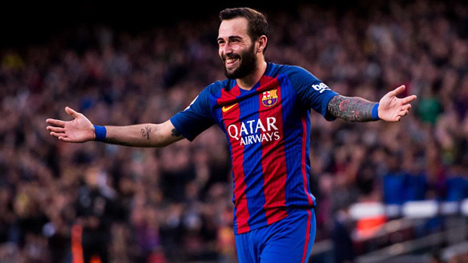 Selebrasi Aleix Vidal.