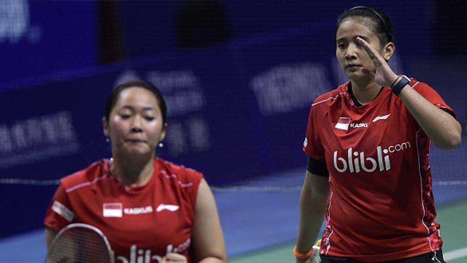 Pasangan Anggia/Tiara saat tumbang oleh pasangan Thailand, Jongkolphan/Rawinda di Uber Cup tahun lalu. - INDOSPORT