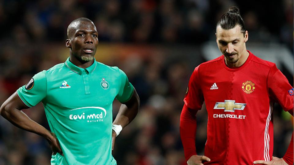 Florentin Pogba dan Zlatan Ibrahimovic.