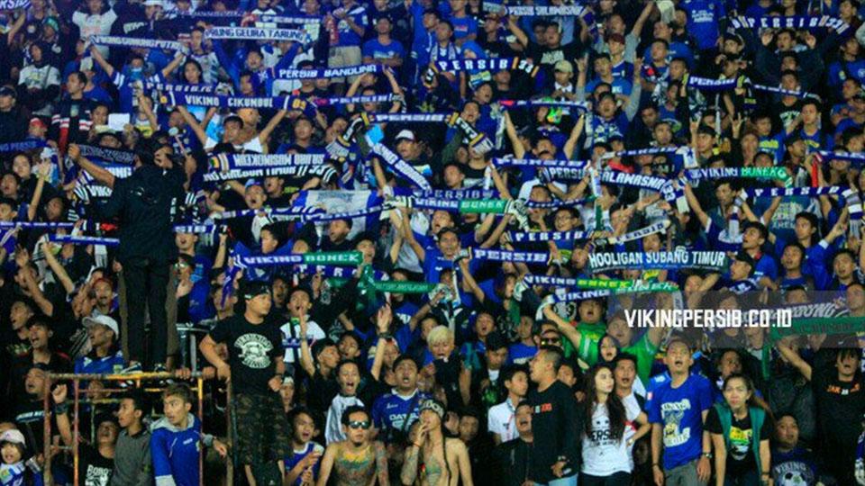 Suporter Persib Bandung.