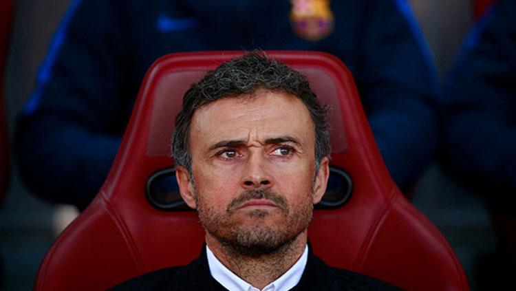 Luis Enrique saat mendampingi Barcelona beberapa waktu lalu.
