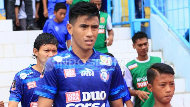 Hanif Sjahbandi, pemain muda milik Arema FC.