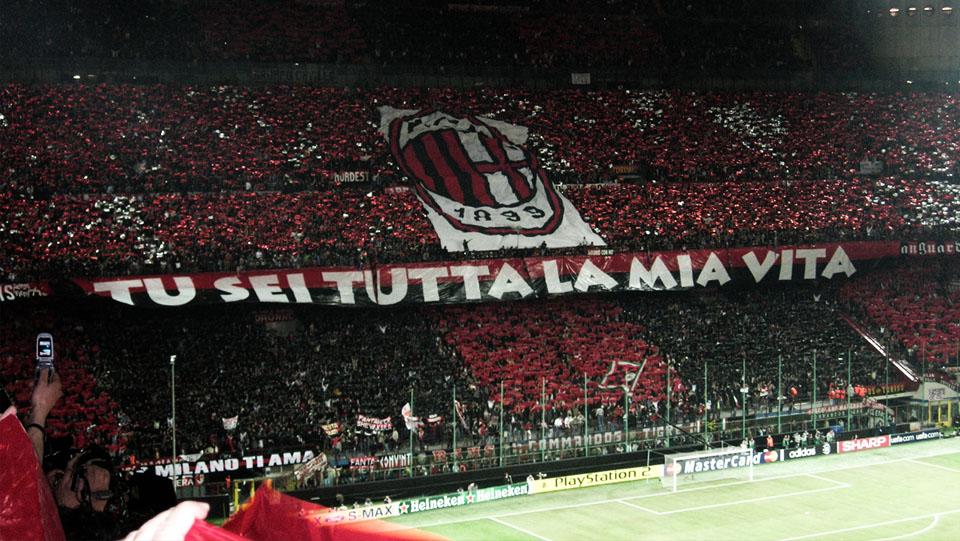 Fans AC Milan. - INDOSPORT