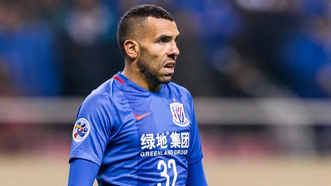 Carlos Tevez (Shanghai Shenhua FC). Copyright: Power Sport Images/Getty Images