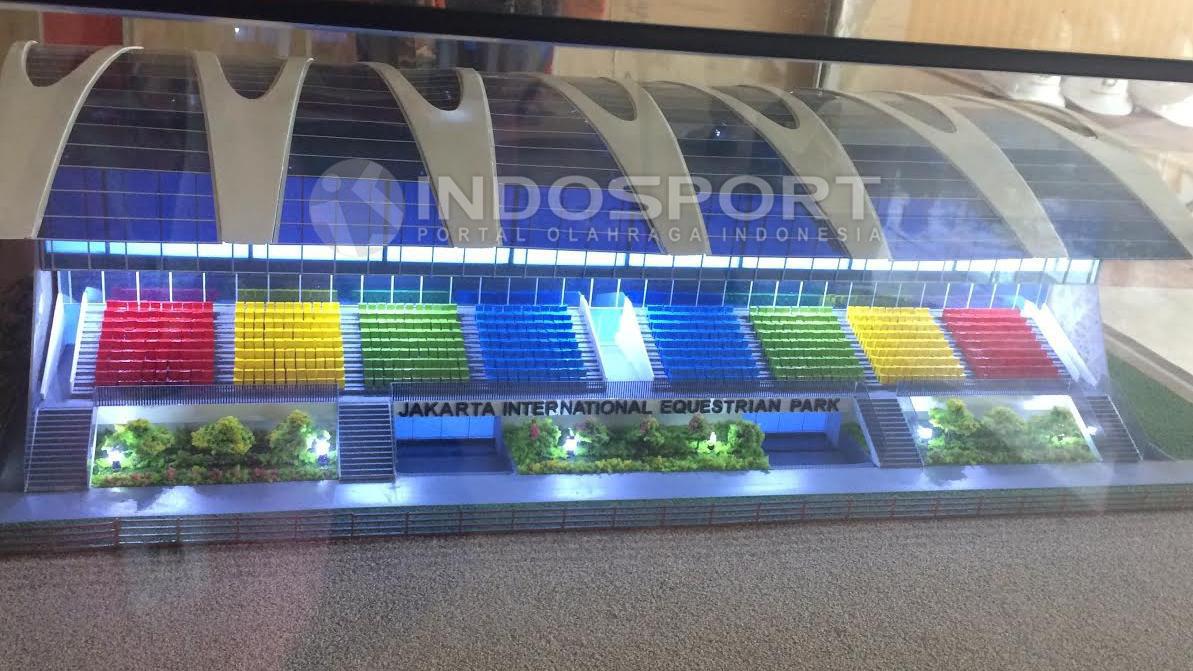 Maket venue pacuan berkuda Pulomas. - INDOSPORT
