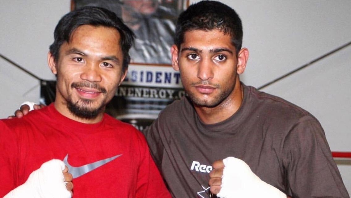 Manny Pacquiao vs Amir Khan. - INDOSPORT