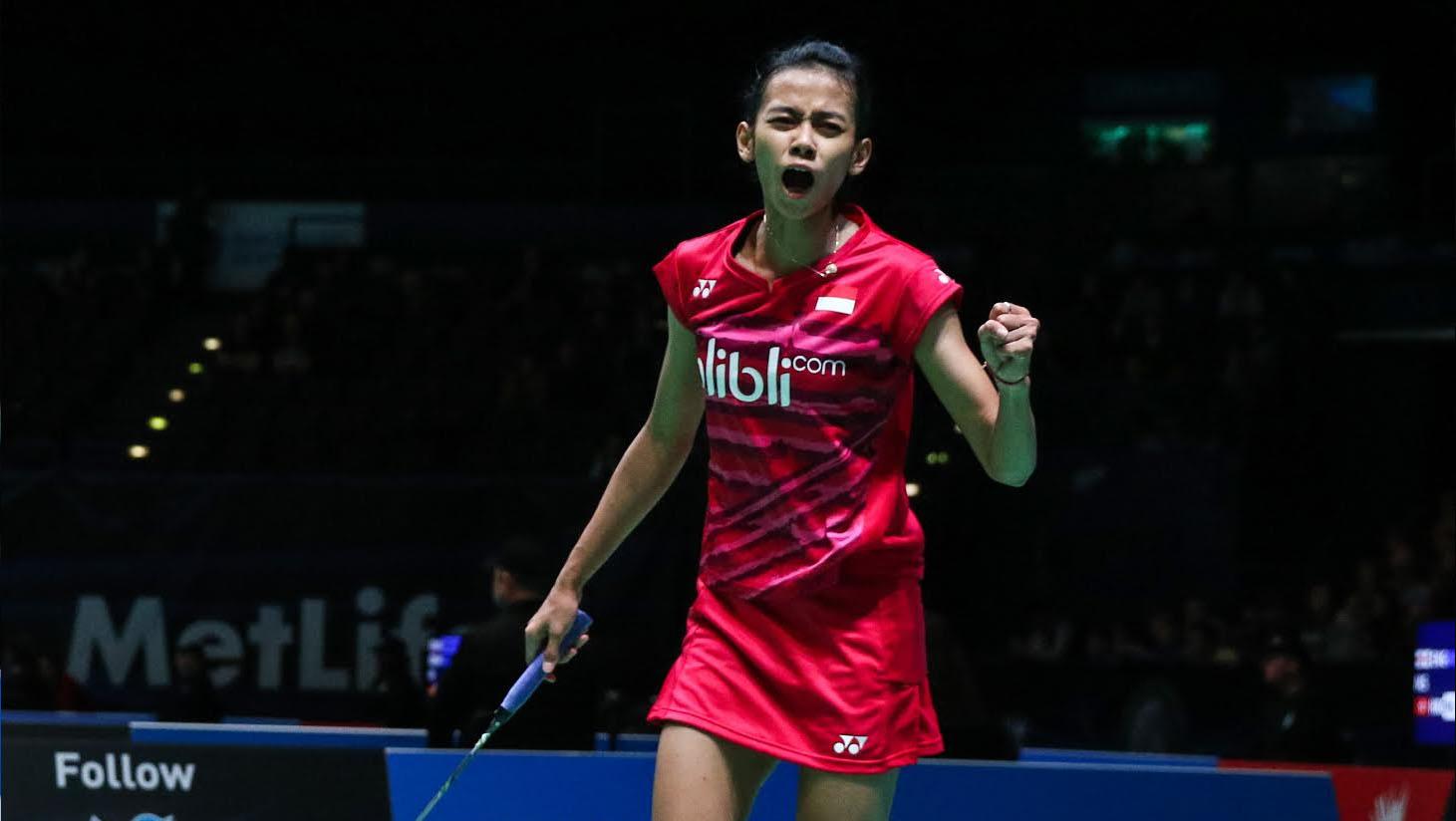 Dinar Dyah Ayustine (All England Open 2017). Copyright: Humas PBSI