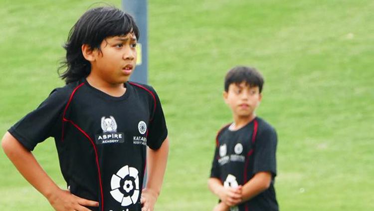 Abdurrahman Iwan saat mengikuti coaching clinic dari La Liga. Copyright: Dokumentasi Keluarga
