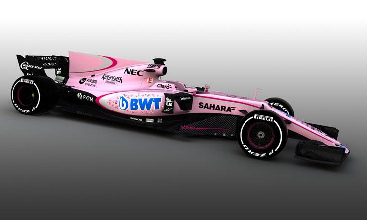 Penampilan mobil anyar Force India untuk musim depan. - INDOSPORT