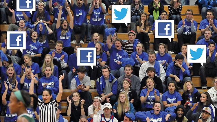 Ilustrasi penggunaan sosial media di kalangan pencinta olahraga. Copyright: Wheaton College