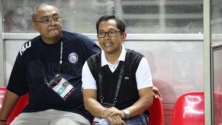 Ruddy Widodo (kiri) dan Aji Santoso. Copyright: Herry Ibrahim/INDOSPORT