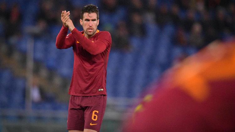 Gelandang AS Roma, Kevin Strootman.