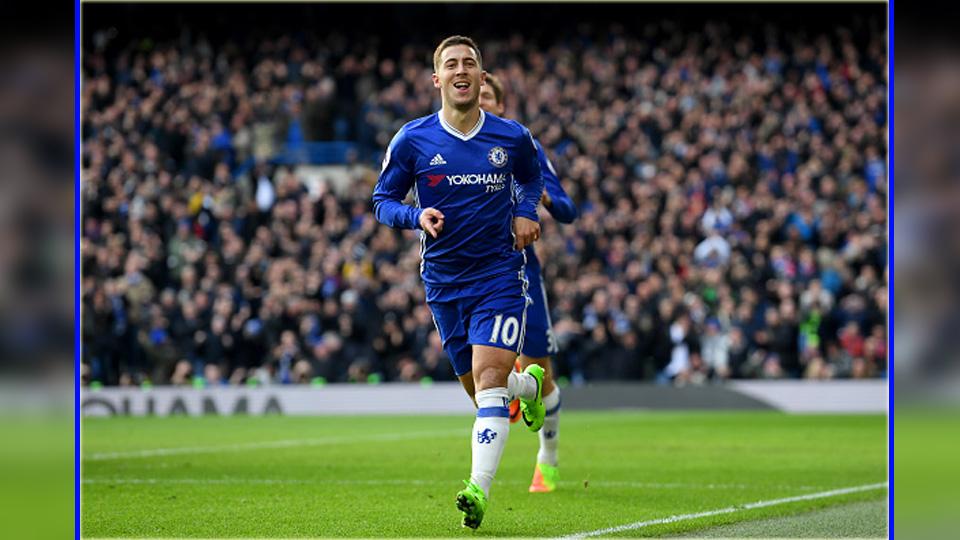 Eden Hazard, saat masih berseragam Chelsea.