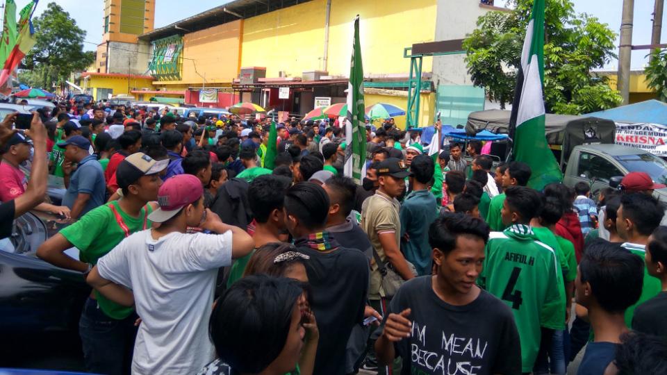 Pendukung PSMS Medan.