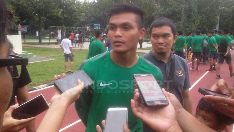 Rachmat Irianto, penggawa baru Timnas U-19 anak dari legenda Persebaya, Bejo Sugiantoro. Copyright: Muhammad Adi Yaksa/Indosport