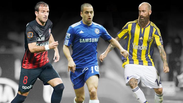 Kiri-kanan: Rafael van der Vaart, Joe Cole dan Raul Meireles. - INDOSPORT