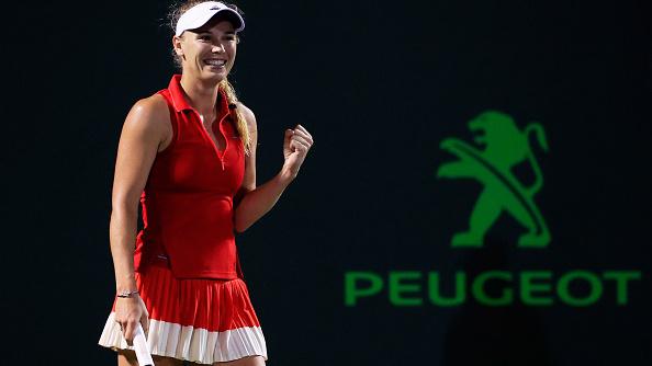 Caroline Wozniacki saat tampil di turnamen Miami Open 2017. - INDOSPORT