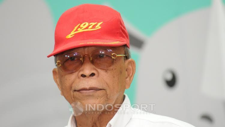 Ketua BOPI, M Noor Aman didampingi Sekjen BOPI pada acara jumpa pers mengenai kompetisi PSSI Liga 1 dan Liga 2 di Kantor Kemenpora. Copyright: Herry Ibrahim/INDOSPORT