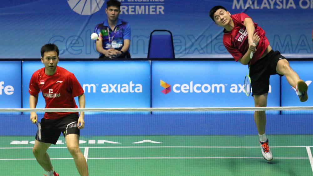 Hendra Setiawan/Tan Boon Heong di babak pertama Malaysia Open SSP 2017. - INDOSPORT