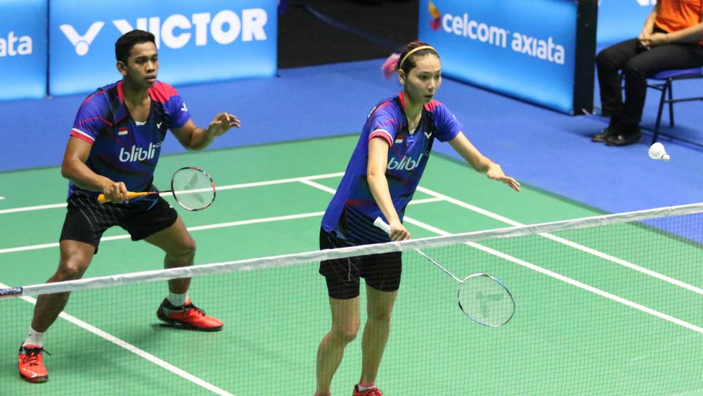 Edi Subaktiar/Gloria Emanuelle Widjaja di babak pertama Malaysia Open SSP 2017. Copyright: Humas PBSI