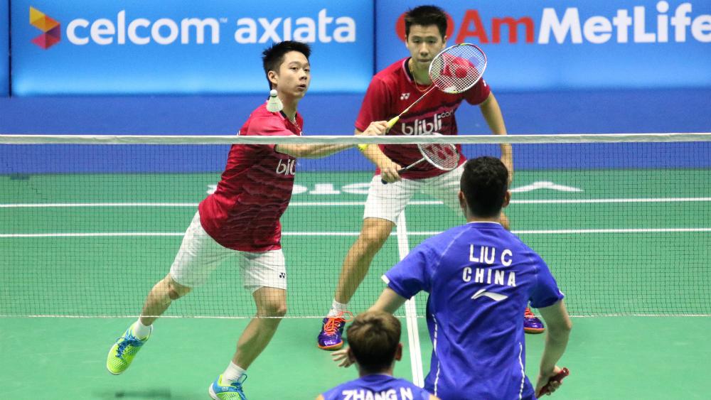 Kevin Sanjaya Sukamuljo/Marcus Fernaldi Gideon justru turun peringkat saat memenangkan turnamen India Open 2017.