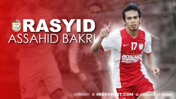 Pesepak bola berusia 29 tahun, Rasyid Bakri, rupanya mengidolakan satu mantan gelandang PSM Makassar selain sang legenda hidup, Syamsul Chaeruddin. - INDOSPORT