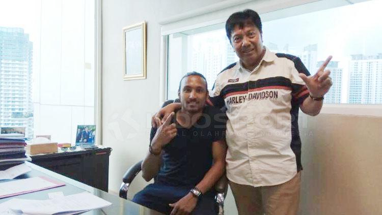 Gede Widiade dan Persija Jakarta. Copyright: Istimewa