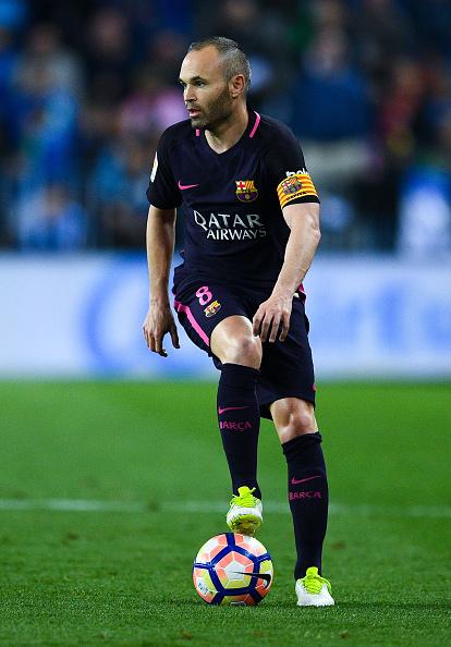 Playmaker sekaligus kapten Barcelona, Andres Iniesta. Copyright: David Ramos/Getty Images