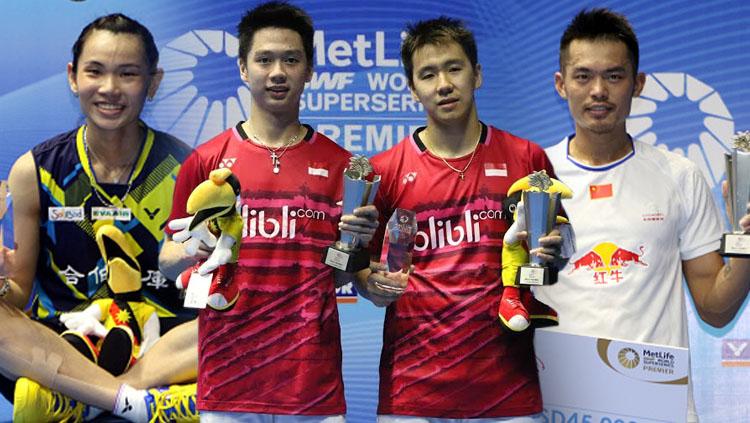 Marcus Fernaldi Gideon/Kevin Sanjaya Sukamuljo, Lin Dan dan Tai Tzu Ying juara Malaysia Open Super Series Premier 2017.