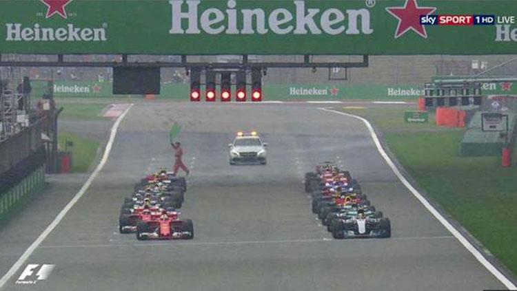 Posisi Start Formula 1 China. Copyright: Formula 1