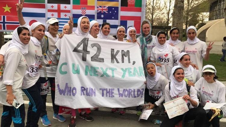 Lari Maraton Internasional di Teheran.