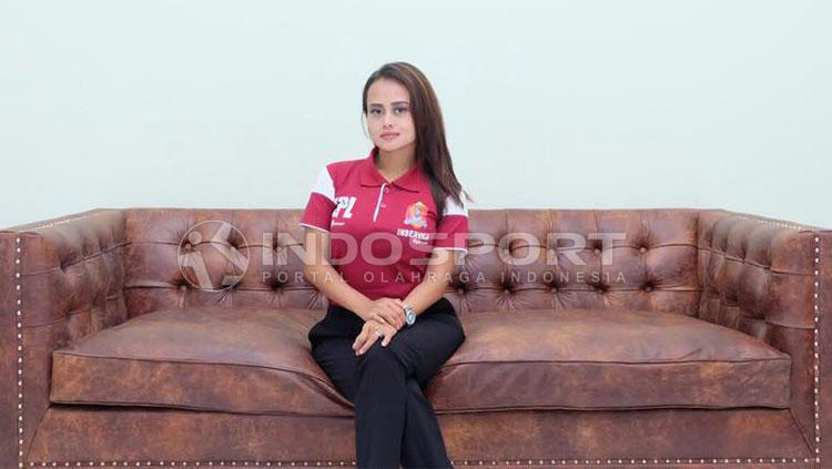 CEO Persijap Jepara, Esti Puji Lestari. Copyright: Ghozi El Fitra/Indosport
