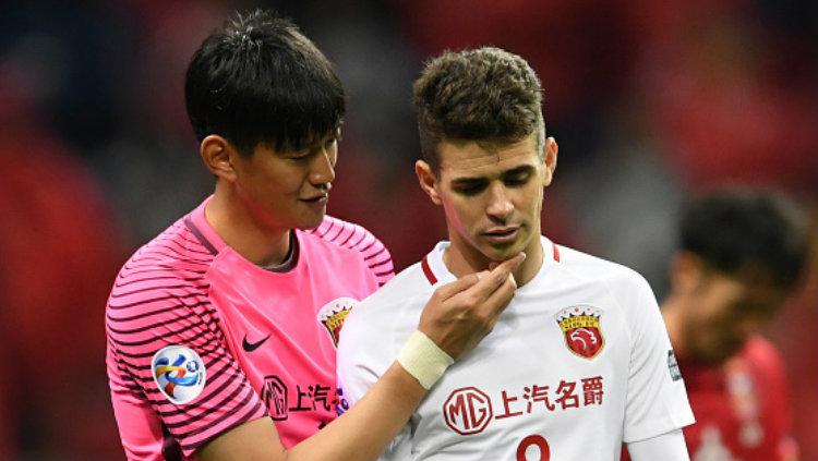 Gelandang Shanghai SIPG, Oscar. Copyright: Masashi Hara/Getty Images